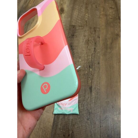 Loopy Case iPhone 14 Pro Max Case W/Pouch Sweet Sorbet X Amber Massey - Picture 4 of 8